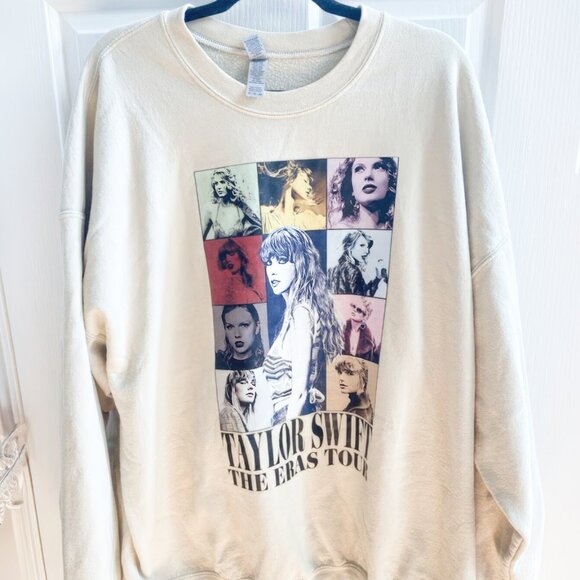 White-Taylor Swift Eras Tour Sweatshirt Size S to 2XL, Custom Tour Concert Shirt - Picture 1 of 6